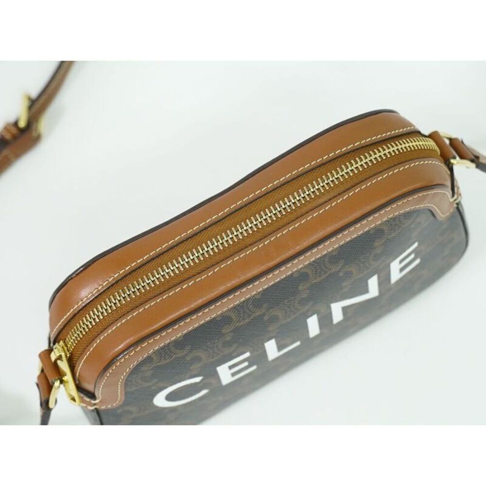 Authentic Celine Triomphe Small Shoulder Bag Poch… - image 5